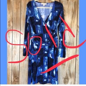 Michael Kors Long Sleeve V-Neck Style Dress Sz.L